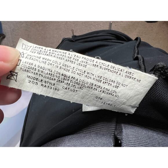 CHristina one piece swimsuit Vintage black lace front mesh - Picture 12 of 12